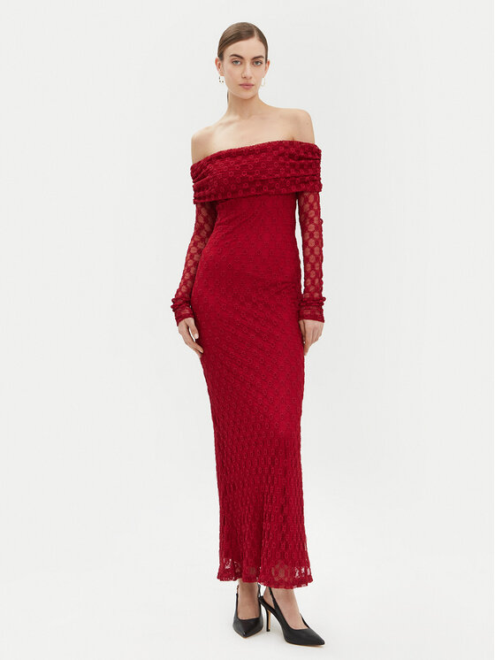 Bardot Bardot Večerné šaty 59776DB Červená Regular Fit