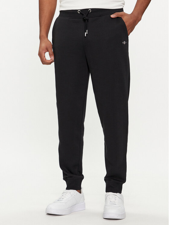 Gant Pantaloni trening Shield 2009026 Negru Regular Fit