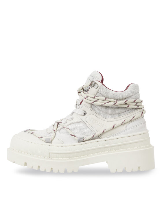 Tommy Jeans Tommy Jeans Schnürstiefeletten Tjw Hybrid Boot EN0EN02338 Weiß