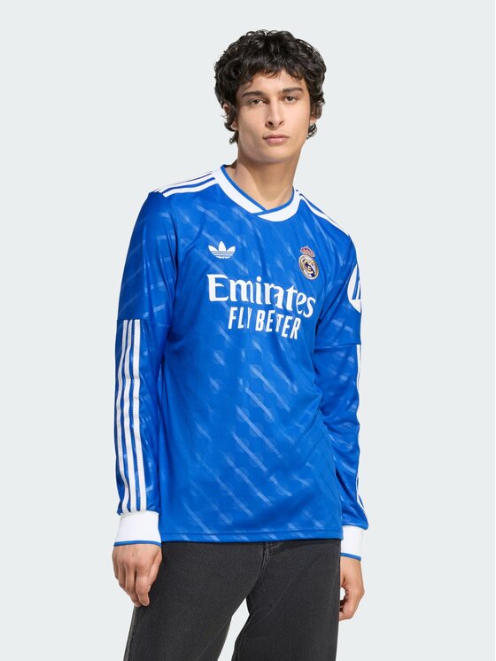adidas adidas Koszulka techniczna Real Madrid Błękitny Slim Fit