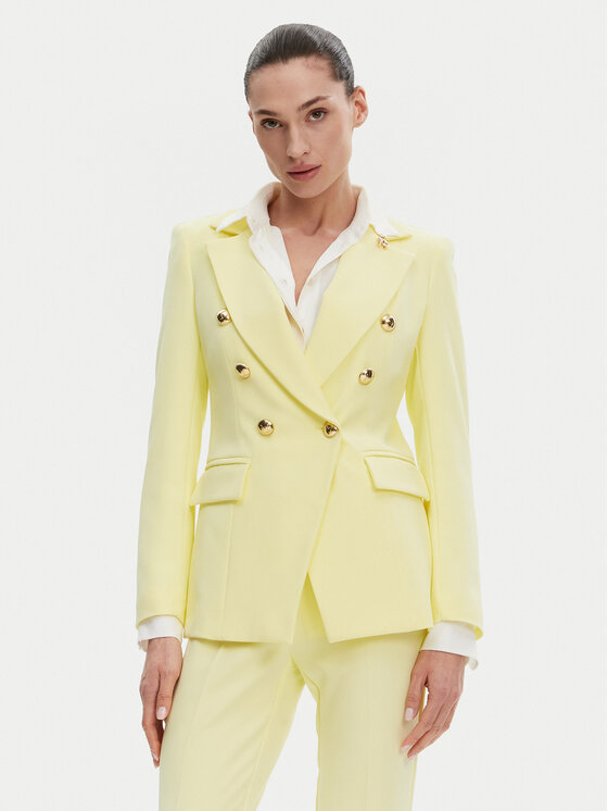 Maryley Giacca da abito 25EB139/43LL Giallo Regular Fit, taglia : XS