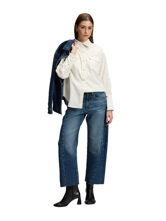 Lee Lee Koszula 112385648 Biały Regular Fit