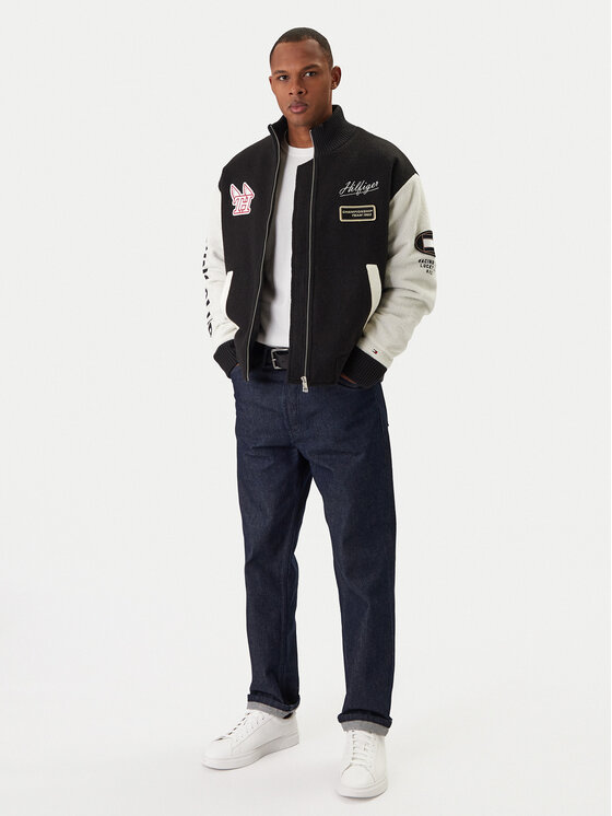 Tommy Hilfiger Tommy Hilfiger Bunda bomber MW0MW42581 Černá Regular Fit