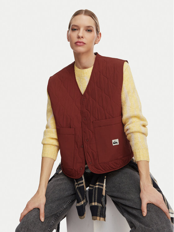 Quiksilver Quiksilver Vestă Kalong EQWJK03085 Negru Boxy Fit