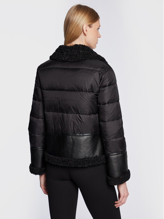 PINKO PINKO Kevad-sügis jope Iside 1G18KJ Y4V5 Must Regular Fit