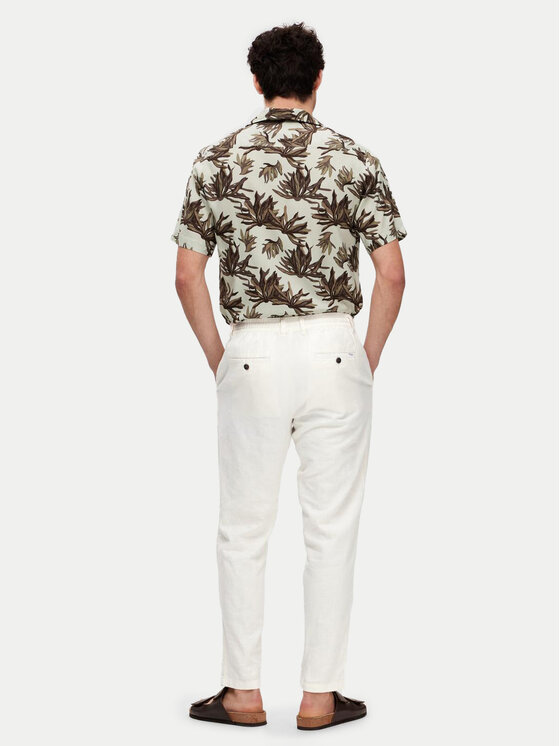 Selected Homme Selected Homme Chino kalhoty 16087636 Bílá Slim Tapered Fit