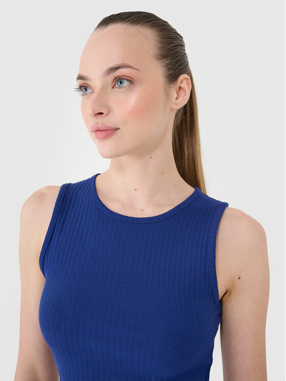 4F 4F Tank top MIDSHOP TEXTILE Granatowy Slim Fit
