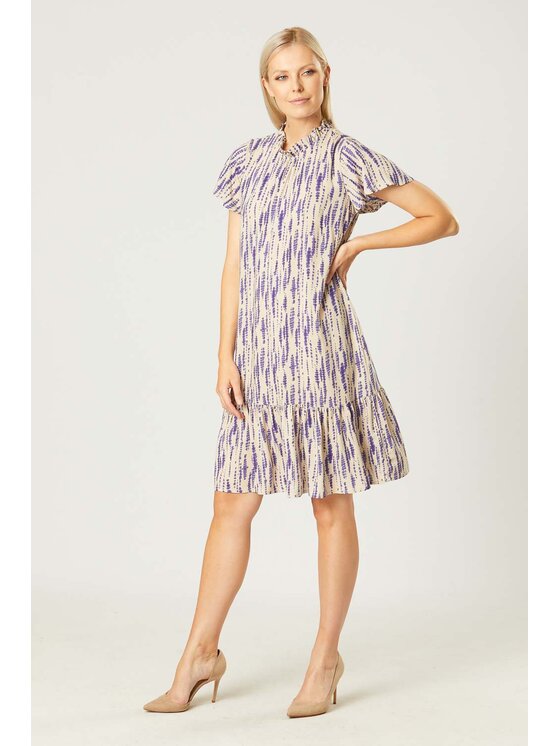 QUIOSQUE QUIOSQUE Každodenní šaty LILAC STAIN DRESS Béžová Regular Fit