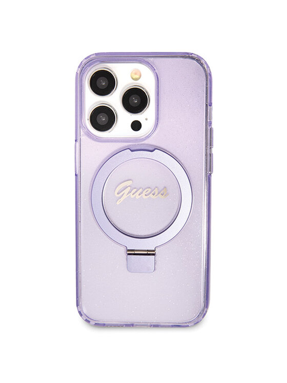 Guess Guess Etui na telefon iPhone 13 Pro Max Fioletowy
