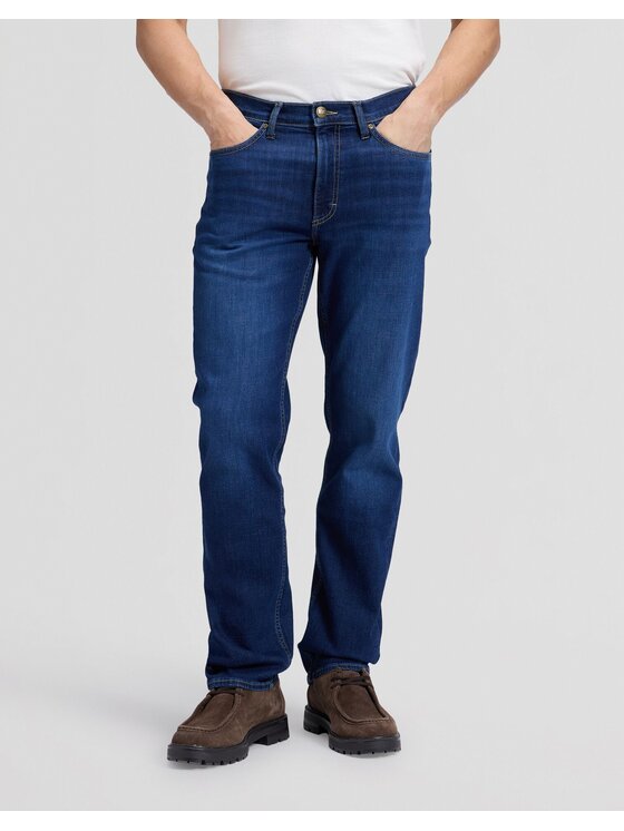 Lee Lee Jeansy WEST Niebieski Straight Leg