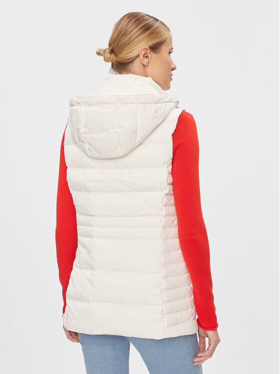 Tommy Hilfiger Tommy Hilfiger Prsluk Tyra WW0WW39744 Bijela Regular Fit