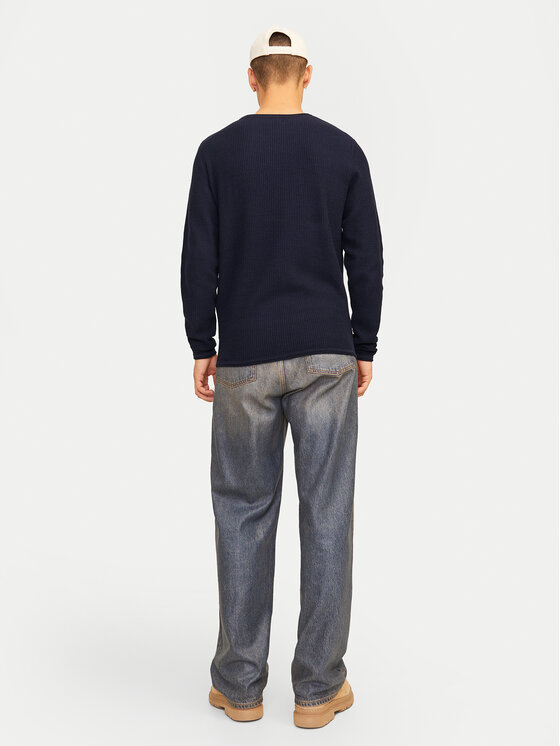 Jack & Jones Jack & Jones Sweter Cooper 12258407 Granatowy Regular Fit