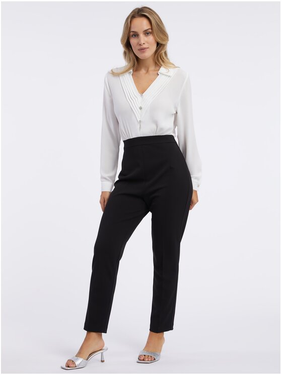 Orsay Orsay Kombinezon 451102660000__34 Czarny Slim Fit