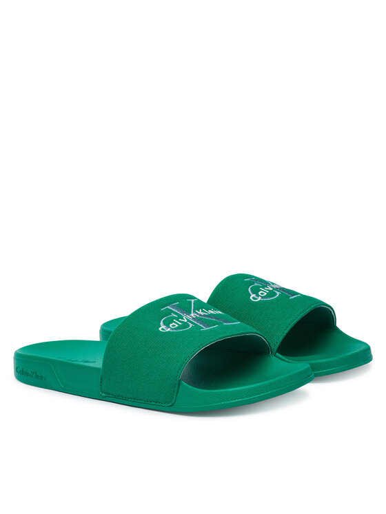 Calvin Klein Calvin Klein Papucs Ess Slide Cv YM0YM01393 Zöld