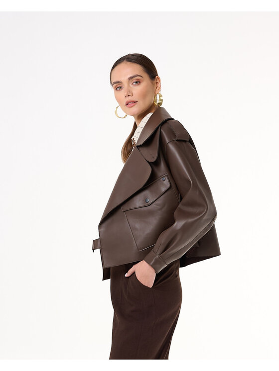 Castellani Castellani Ramoneska Ramoneska Josepha Brązowy Regular Fit