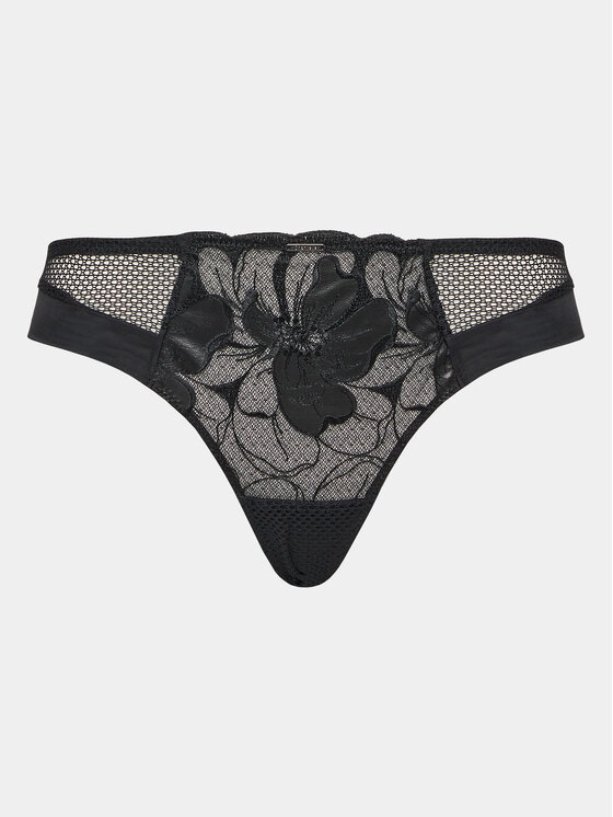 Chantelle Chantelle Stringi Fleurs Si C12Q90 Melns
