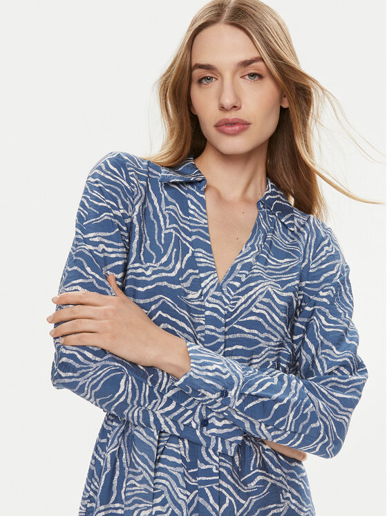 Vila Vila Marškinių tipo suknelė Dogma 14096412 Mėlyna Regular Fit