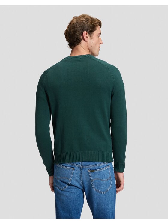 Lee Lee Sweter RAGLAN SWEATER Zielony Regular Fit