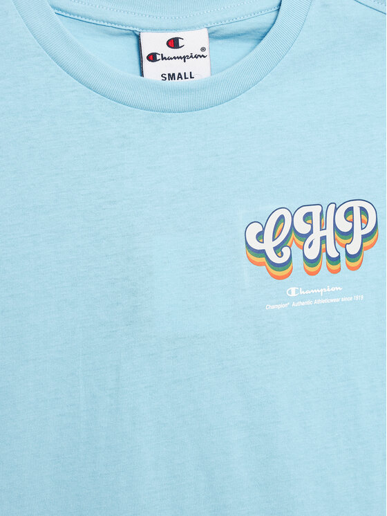 Champion Champion Marškinėliai 306374 Žydra Regular Fit