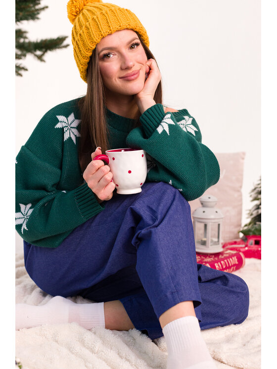 Made of Emotion Made of Emotion Maglione MXS10 Verde Comfort Fit