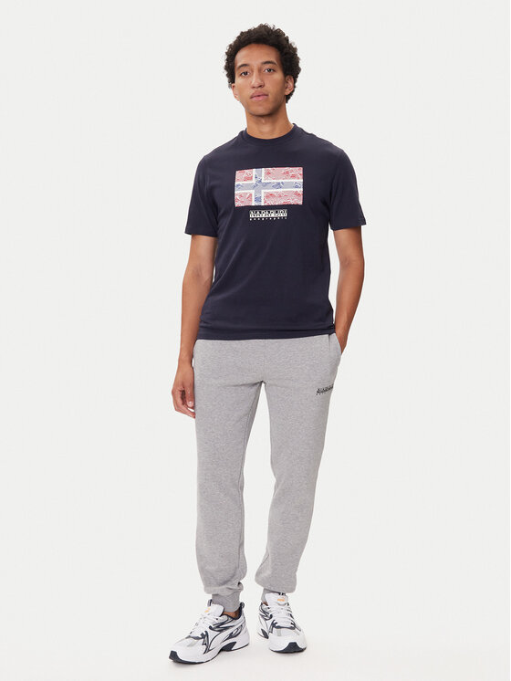 Napapijri Napapijri Donji dio trenerke M-Gori Wint NP0A88UH Siva Relaxed Fit