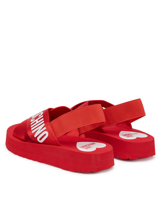 LOVE MOSCHINO LOVE MOSCHINO Sandali JA16214G0MIX5500 Rdeča
