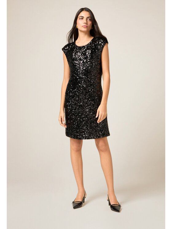 Oltre Oltre Vestito da giorno 7030R005036N033 Nero Slim Fit