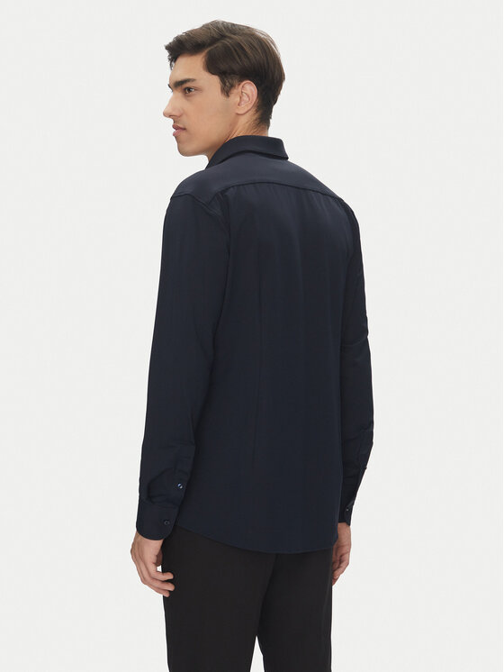 BOSS BOSS Marškiniai P-Hank 50539398 Tamsiai mėlyna Slim Fit
