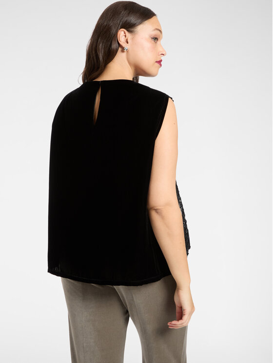 Elena Mirò Elena Mirò Top D017E000020N033 Nero Regular Fit