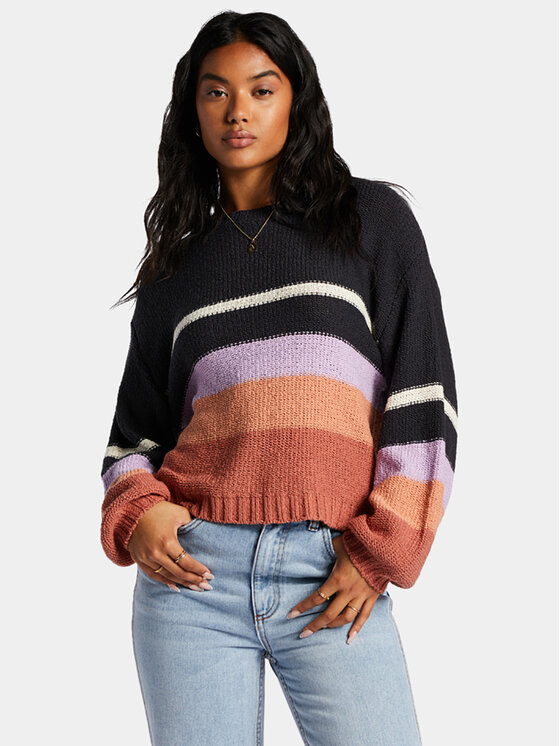 Billabong Billabong Sveter Seeing Double Swtr ABJSW00152 Fialová Regular Fit