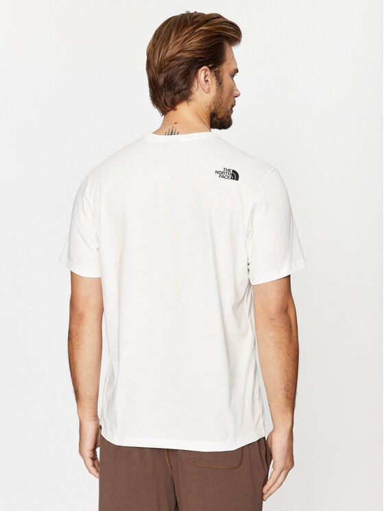 The North Face The North Face T-Shirt Easy NF0A2TX3 Biały Regular Fit