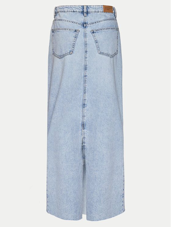 Gina Tricot Gina Tricot Spódnica jeansowa 21426 Niebieski Regular Fit