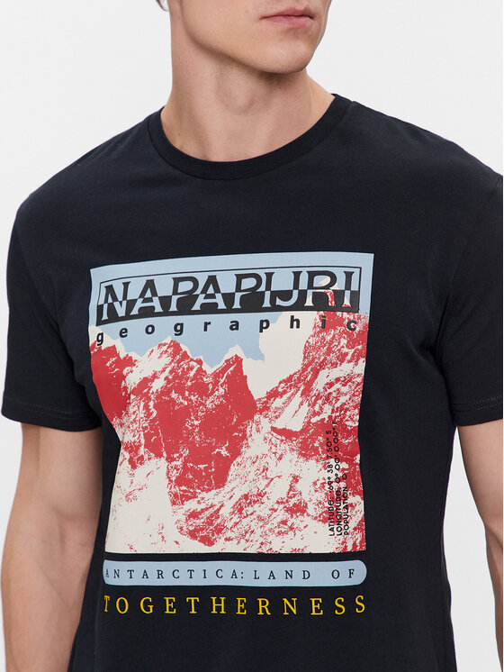 Napapijri Napapijri T-Shirt Forsteri NP0A4HM6 Schwarz Regular Fit