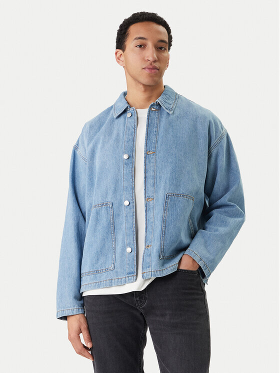 Jack & Jones cămașă de blugi Cambridge 12293585 Albastru Oversize