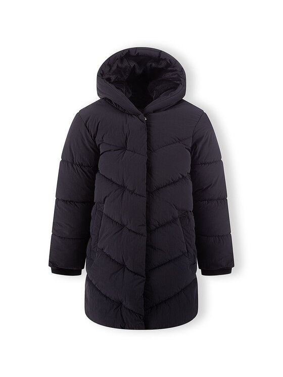 minoti minoti Kurtka zimowa 32COAT168 Czarny Longline Fit