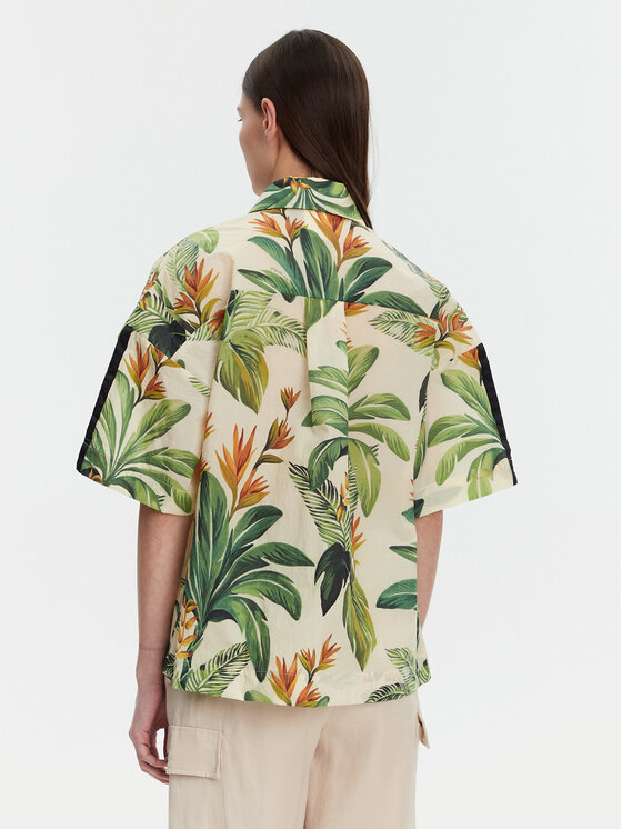 adidas adidas Camicia FARM Premium JD6280 Verde Loose Fit