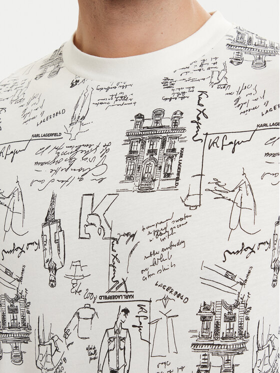 KARL LAGERFELD KARL LAGERFELD T-Shirt 755139 563224 Weiß Regular Fit