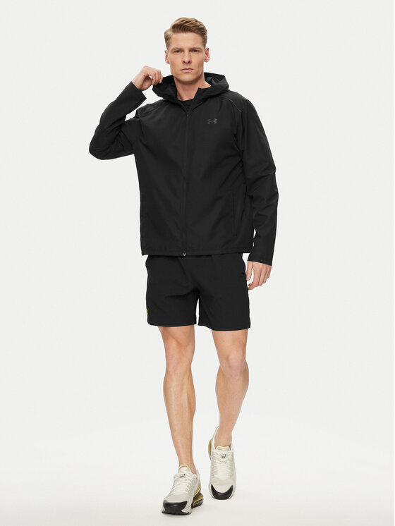 Under Armour Under Armour Jakna za trčanje Ua Storm Run Hooded Jacket 1376795-001 Crna Fitted Fit