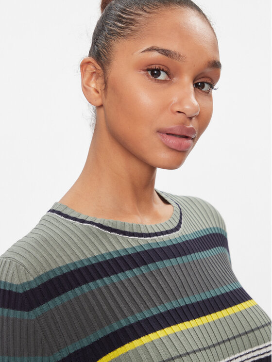 s.Oliver s.Oliver Трикотажна сукня 2134498 Кольоровий Slim Fit