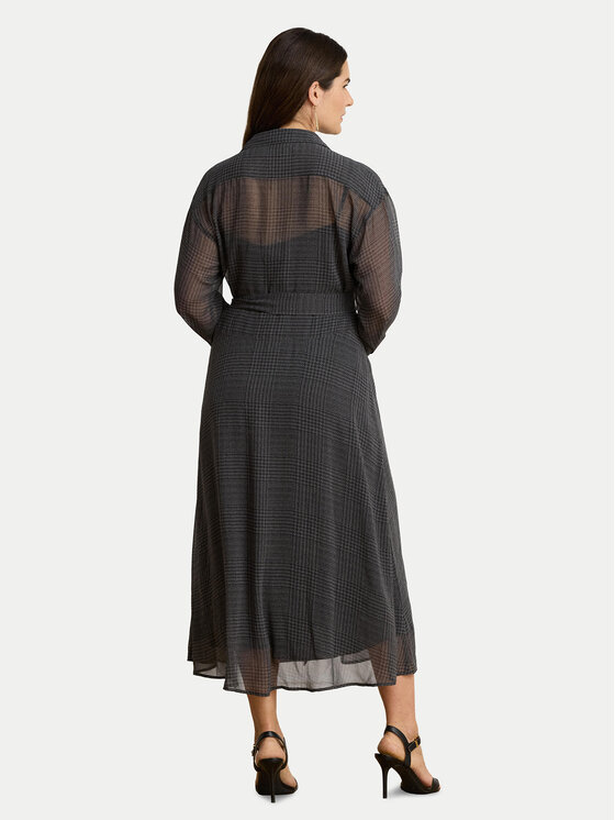 LAUREN RALPH LAUREN LAUREN RALPH LAUREN Φόρεμα πουκάμισο 200B33077001 Σκούρο γκρι Regular Fit
