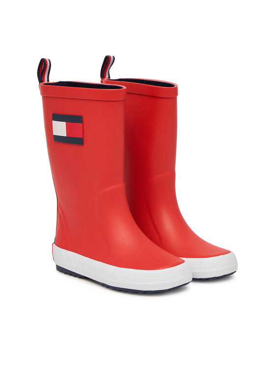 Tommy Hilfiger Tommy Hilfiger Gumene čizme Flag Rain Boot T3XC-33923-0047 S Crvena