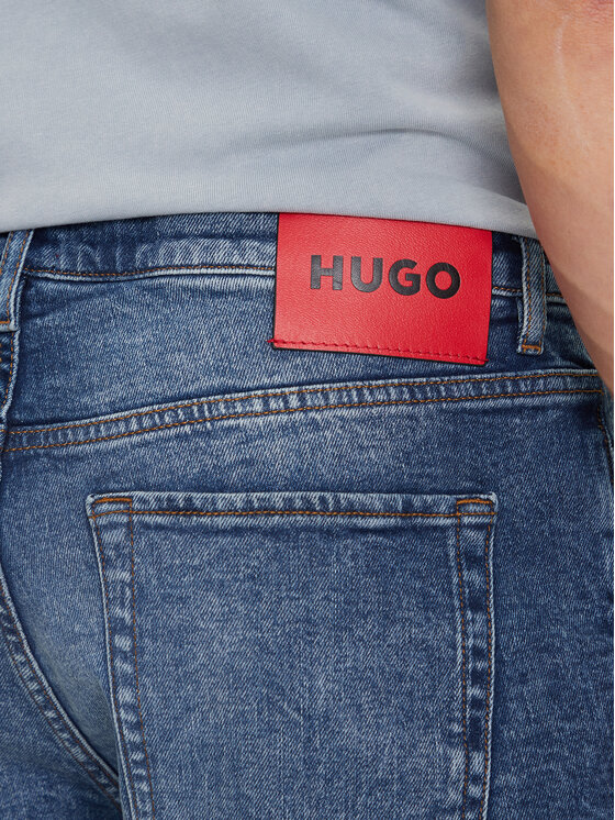 HUGO HUGO Jeansshorts 50537719 Blau Slim Fit