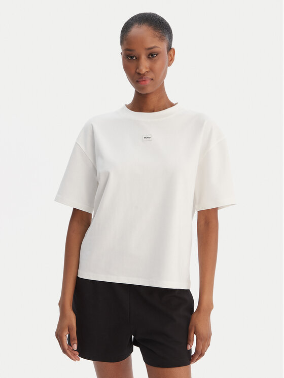 HUGO HUGO Тишърт Signature 50556807 Бял Regular Fit