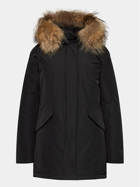 Woolrich Zimska Jakna Arctic Raccoon CFWWOU0538FRUT0001 Črna Regular Fit