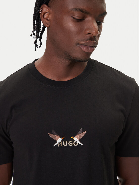 HUGO HUGO T-shirt Dugolini 50549154 Crna Regular Fit