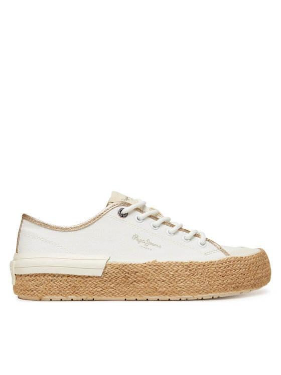 Pepe Jeans Pepe Jeans Espadrilky Samoi Mix PLS31595 Bílá