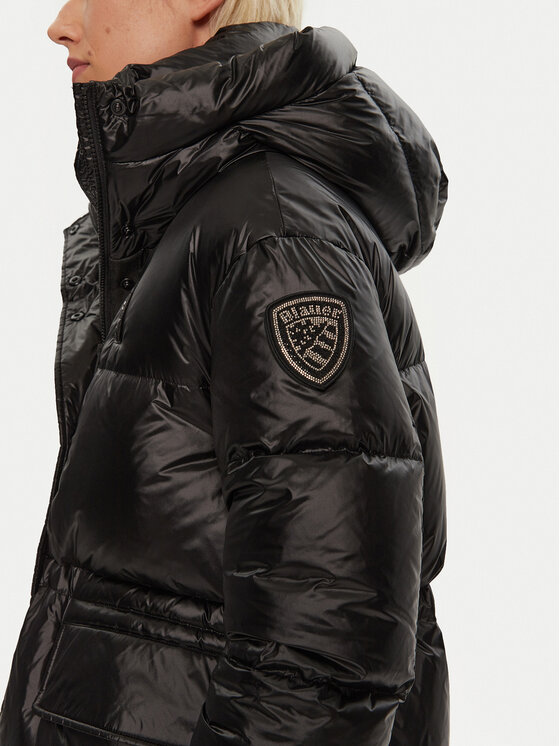 Blauer Blauer Kurtka zimowa 24WBLDB03558 Czarny Regular Fit