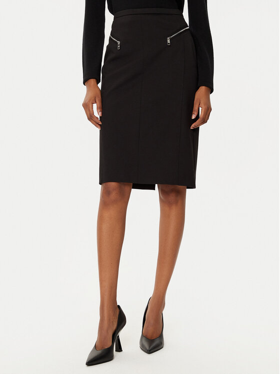 BOSS BOSS Pouzdrová sukně Volmar 50533419 Černá Regular Fit