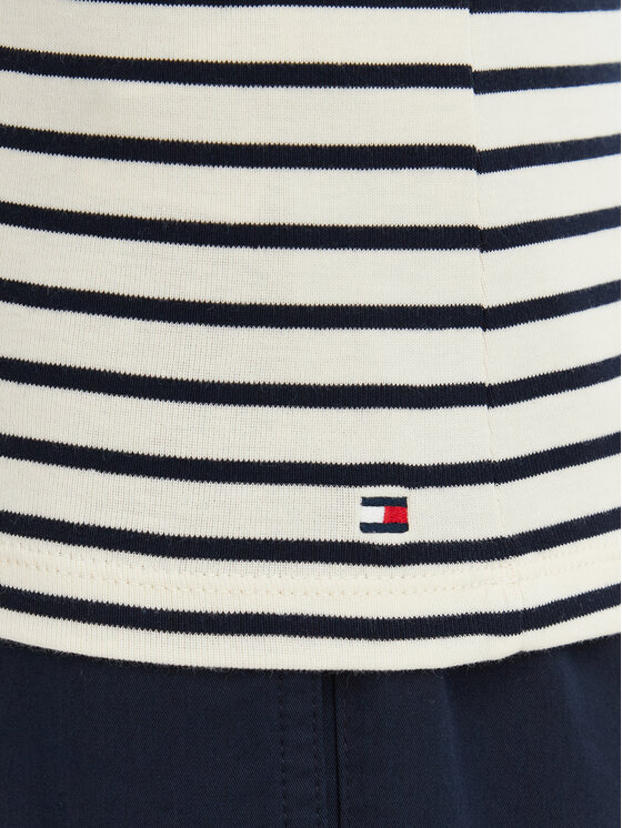 Tommy Hilfiger Tommy Hilfiger T-krekls Gold Btn Cap WW0WW50942 Daudzkrāsains Slim Fit