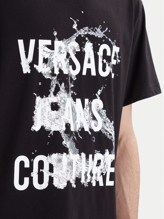 Versace Jeans Couture Versace Jeans Couture T-Shirt 80GAHC01 CJ01C Schwarz Regular Fit